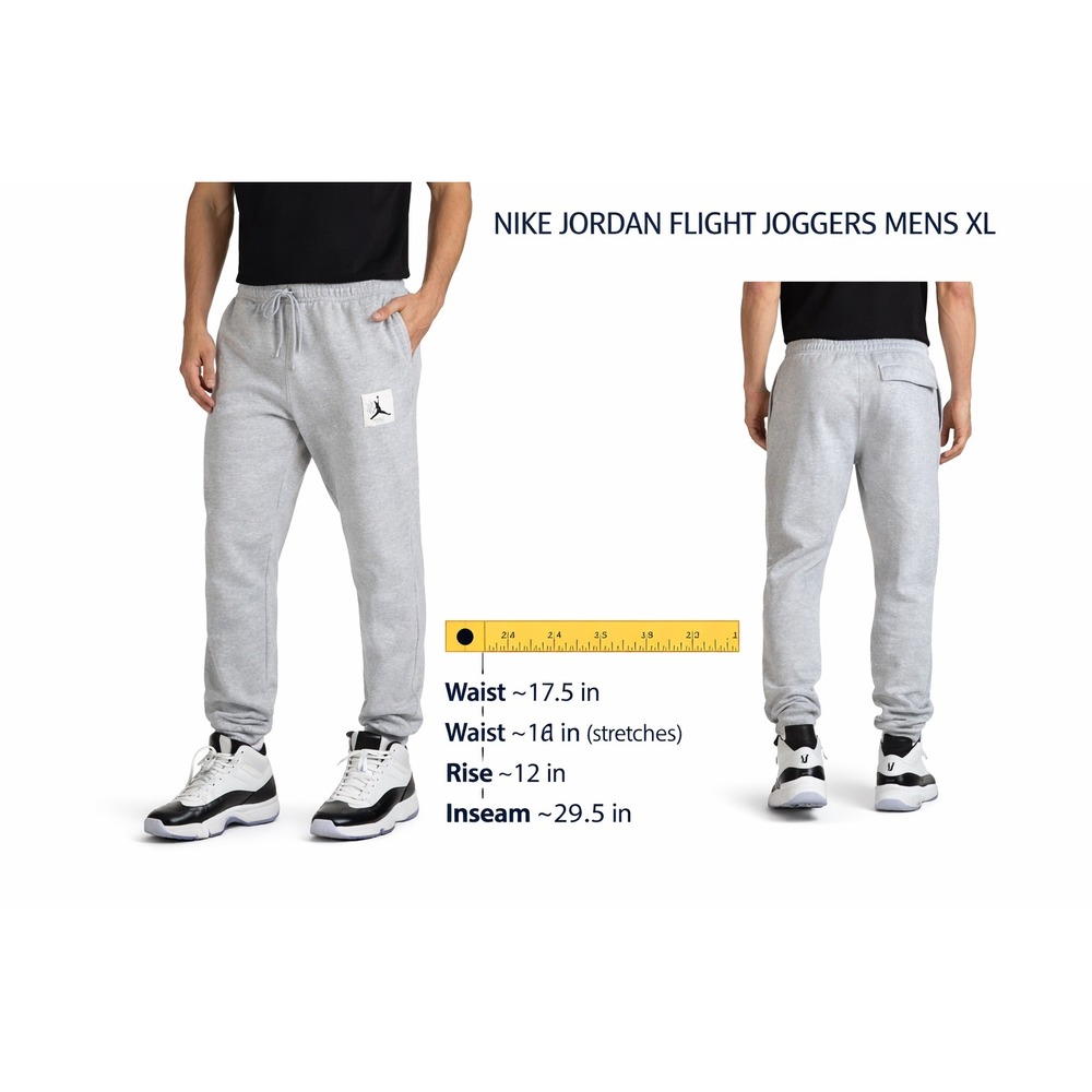 Nike Jordan Flight Joggers Mens XL Light Blue Acid Wash Fleece Sweatpants CV3174